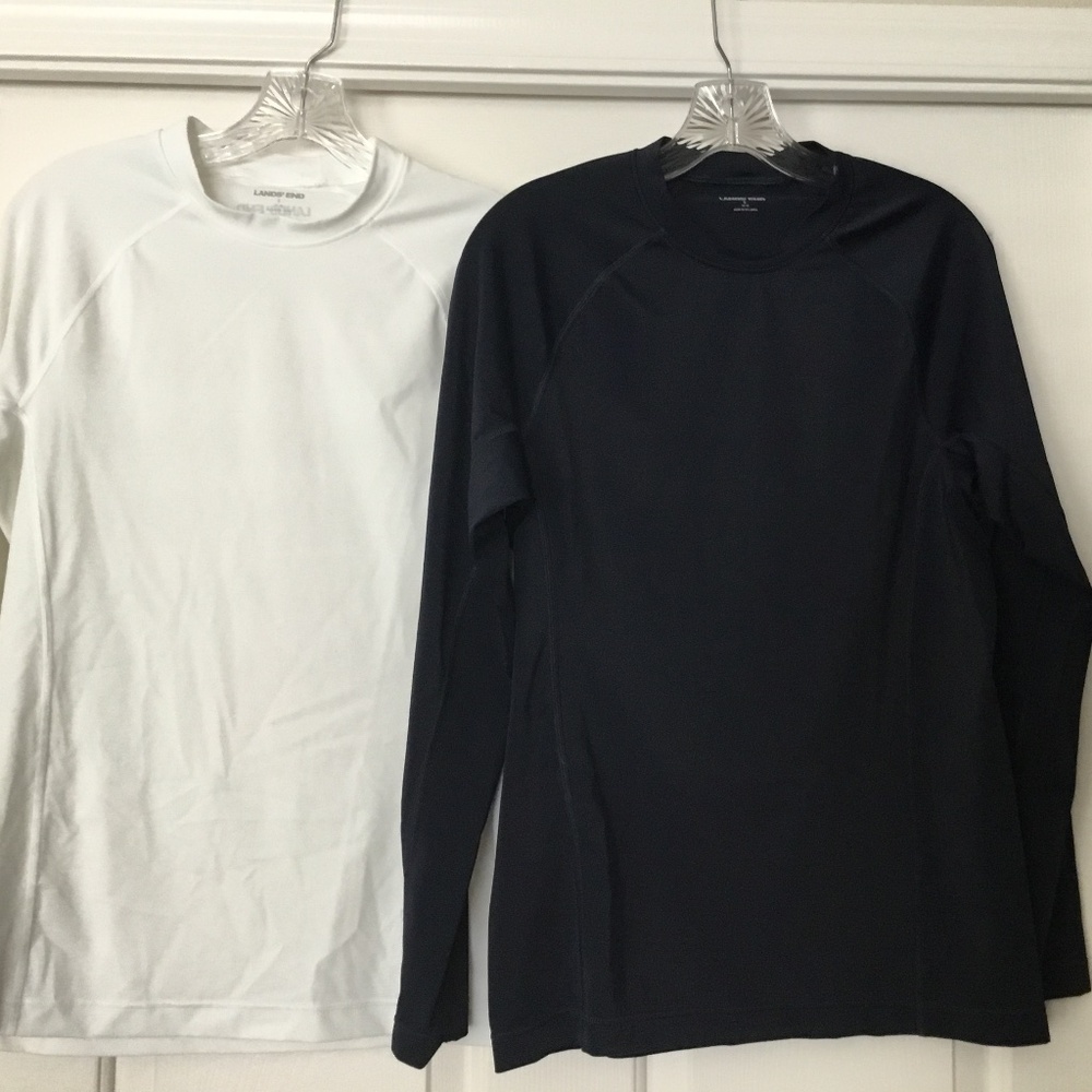 Land’s End men’s long sleeve swim/boating shirts size small